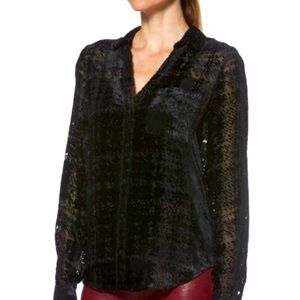 PAIGE "Linara"Velvet Blouse